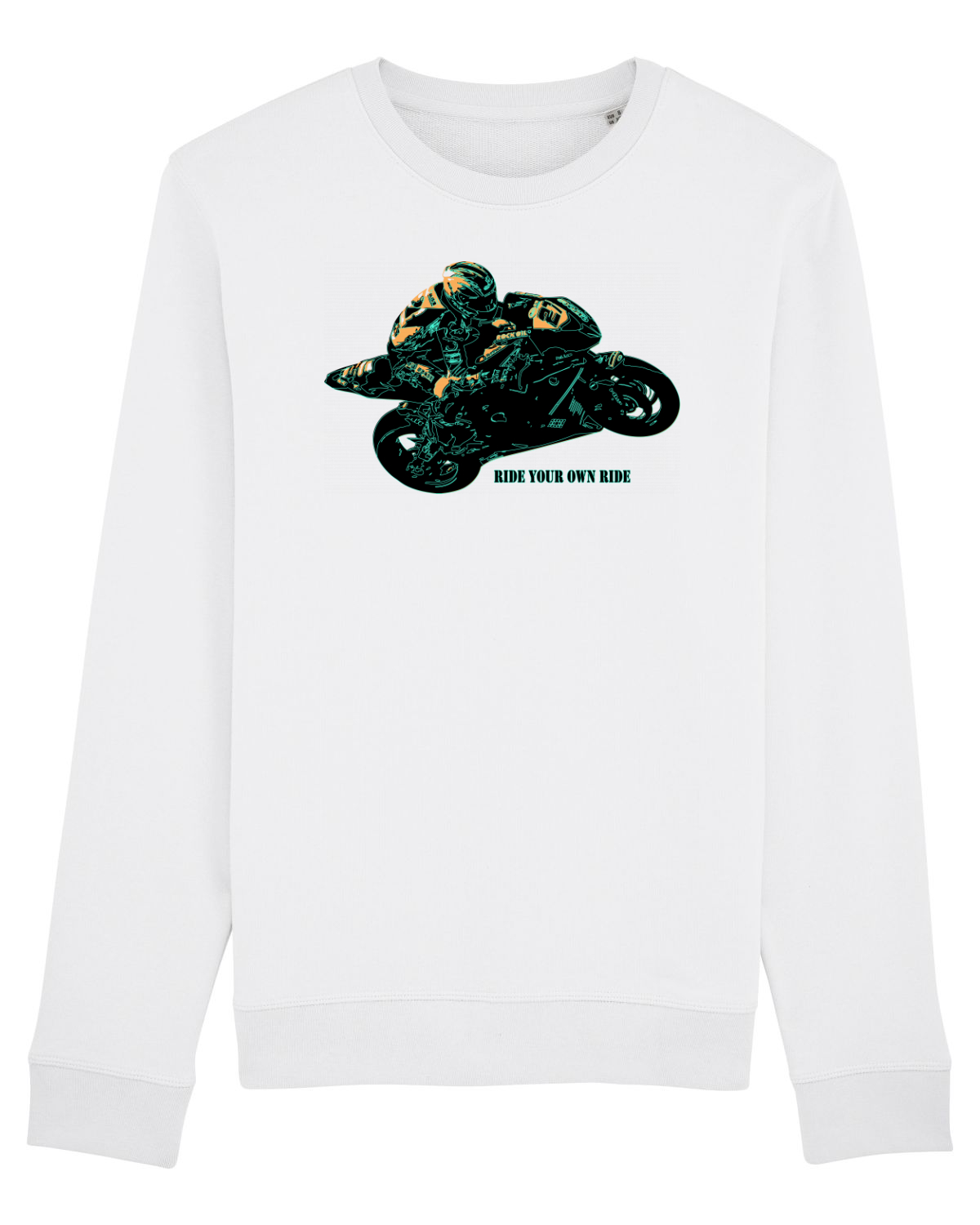 Bluză mânecă lungă Unisex Rise White