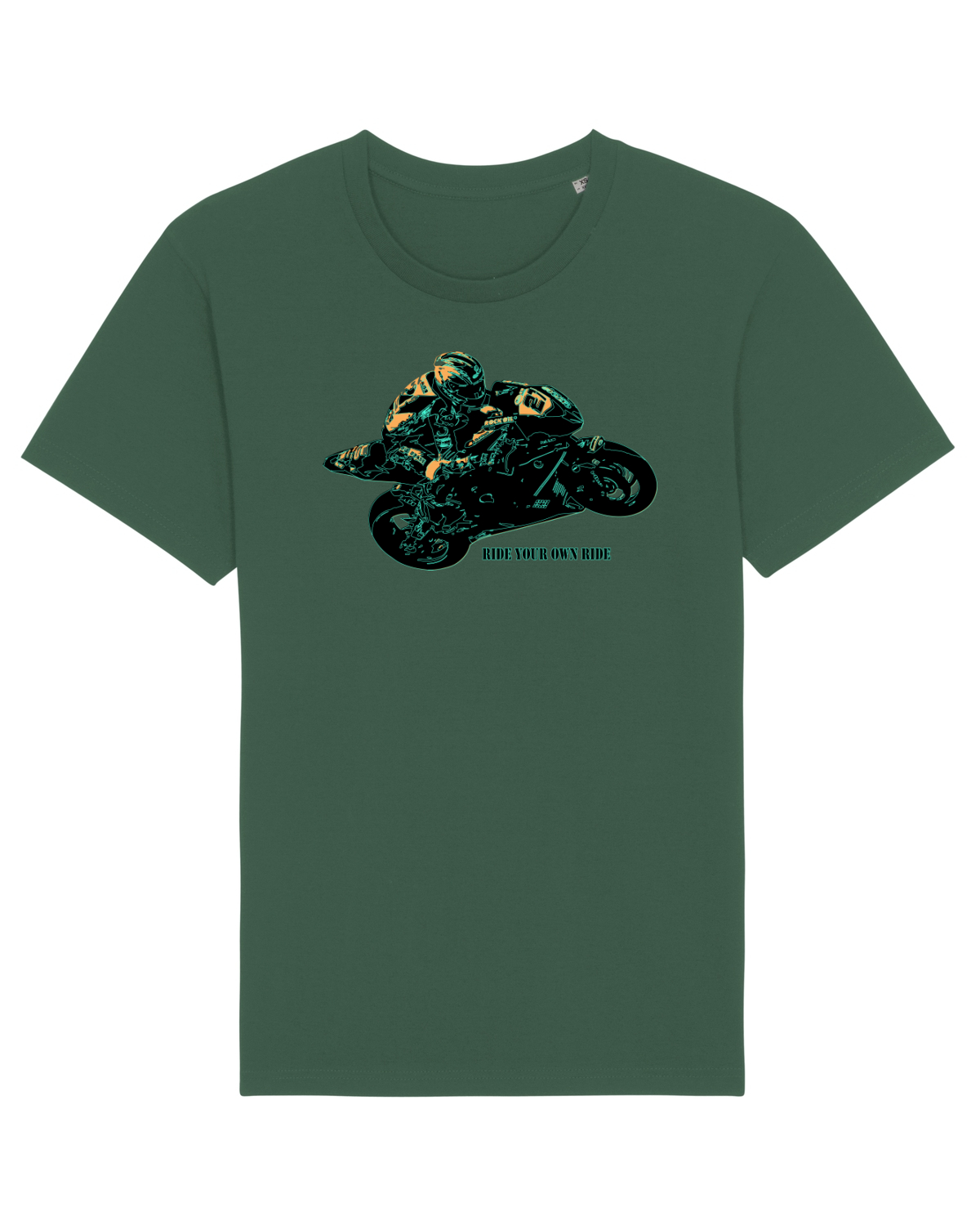 Tricou mânecă scurtă Unisex Rocker Bottle Green