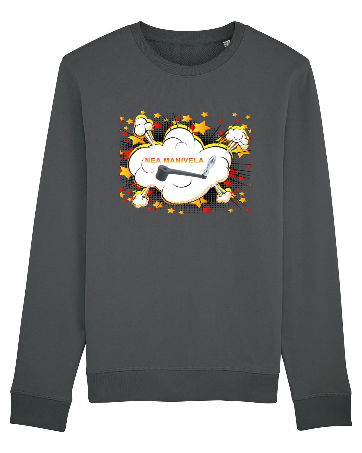 Bluză mânecă lungă Unisex Rise Anthracite