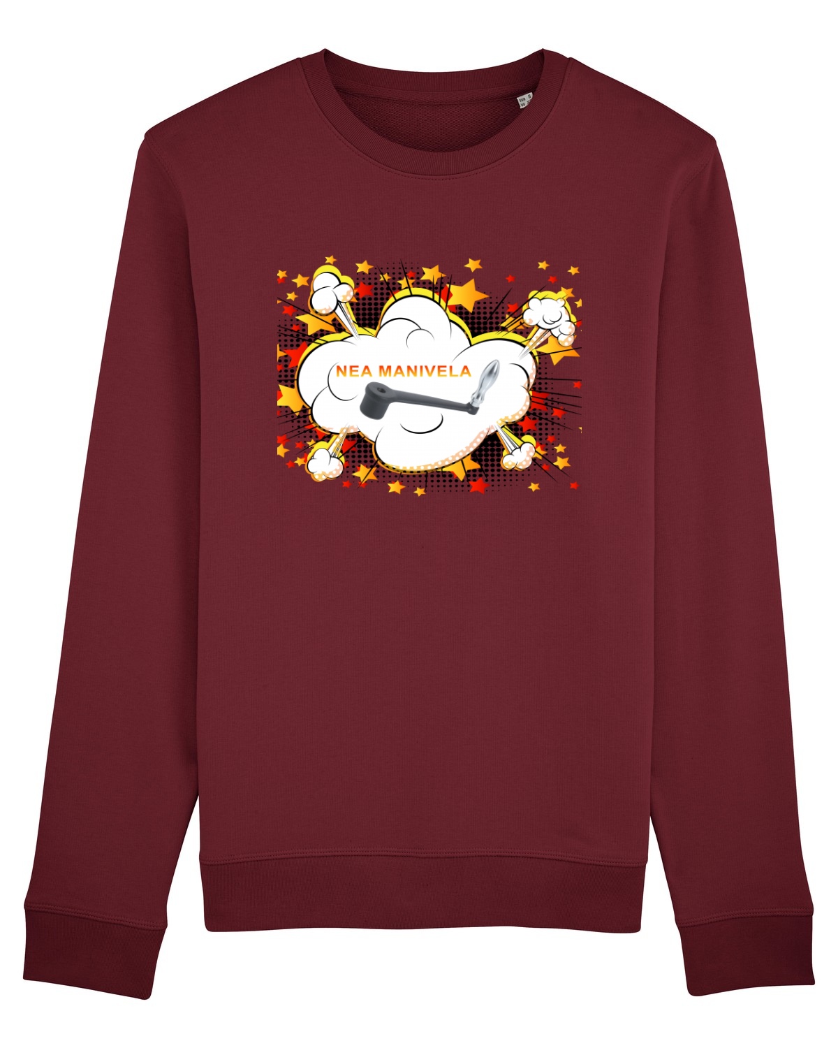 Bluză mânecă lungă Unisex Rise Burgundy