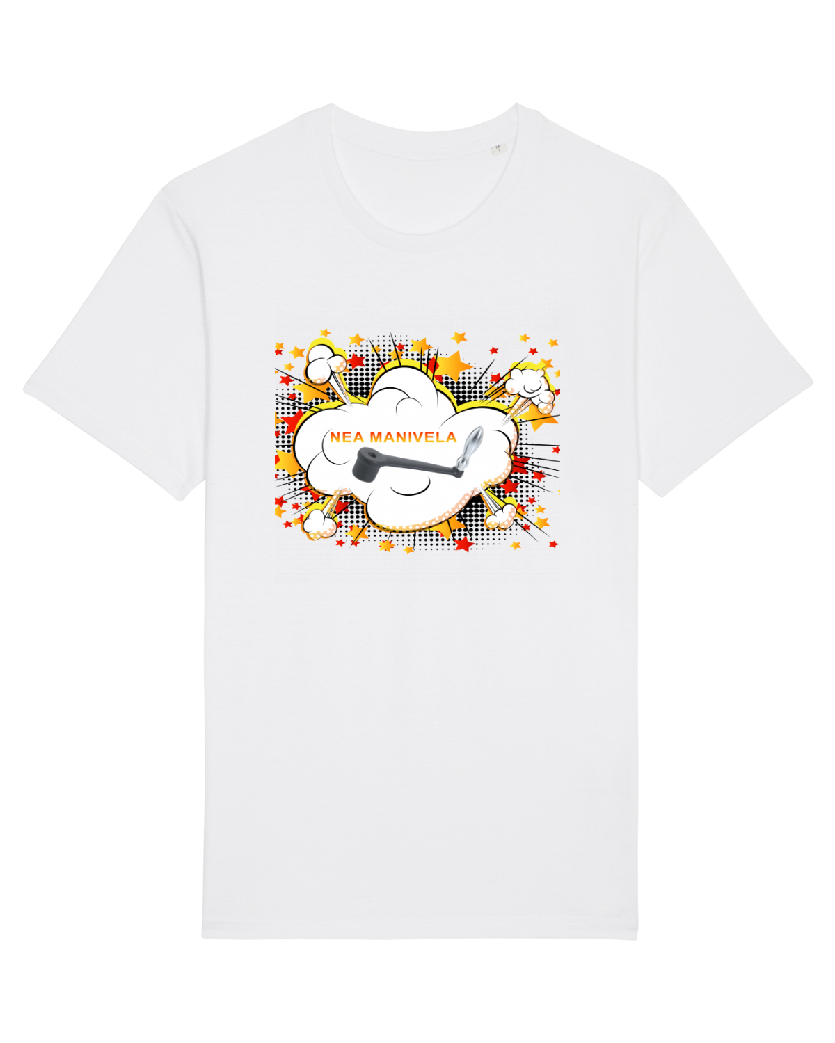 Tricou mânecă scurtă Unisex Rocker White