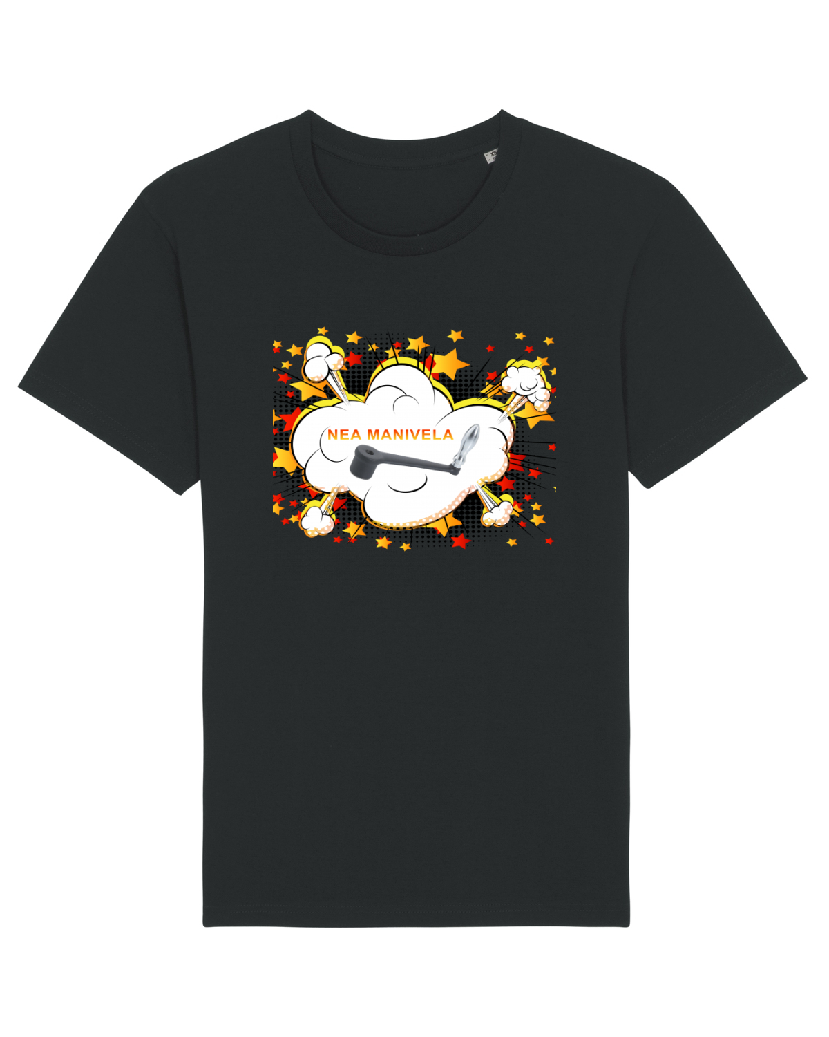 Tricou mânecă scurtă Unisex Rocker Black
