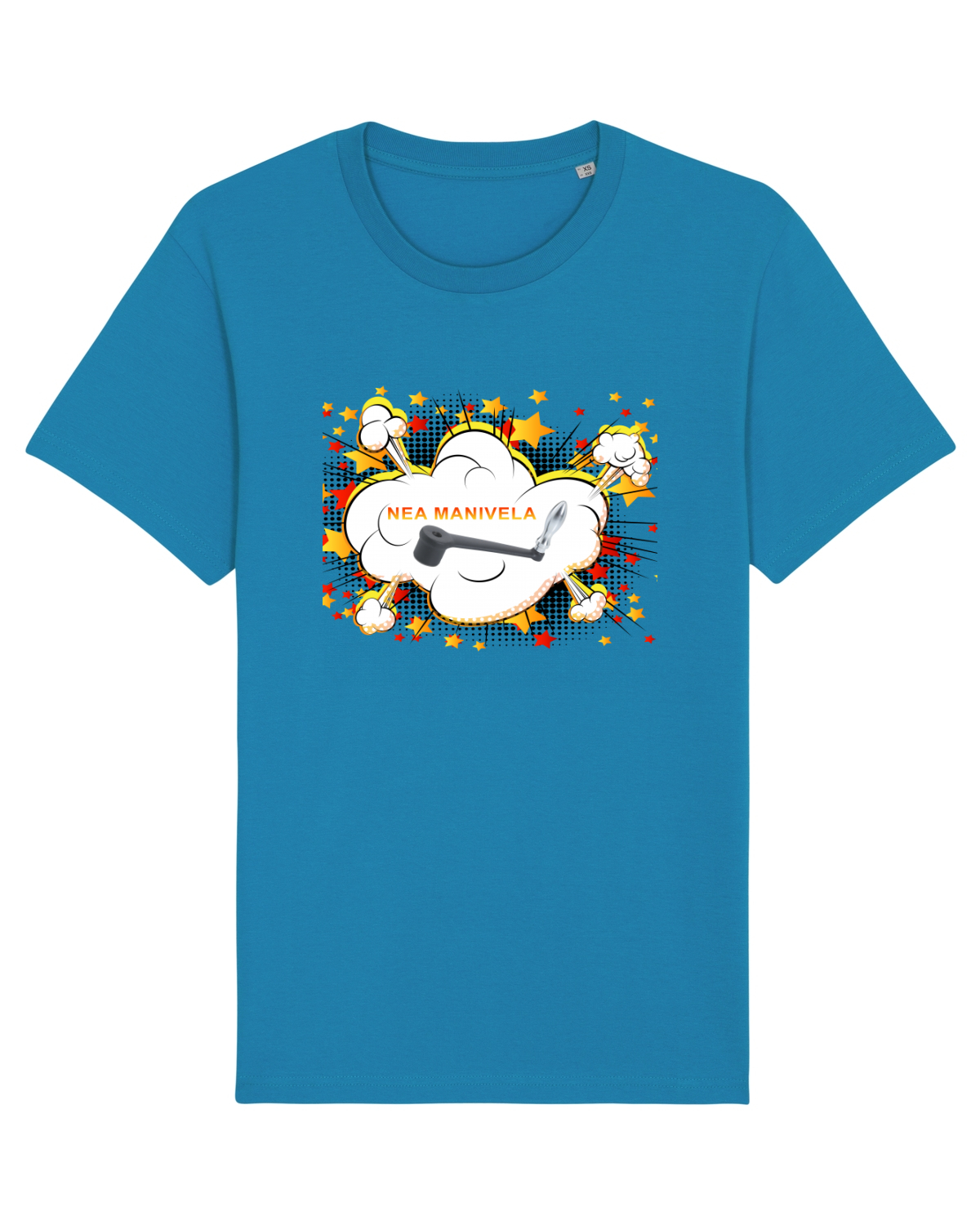 Tricou mânecă scurtă Unisex Rocker Azur