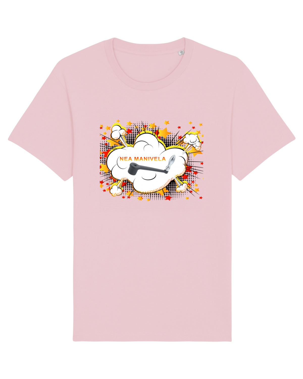 Tricou mânecă scurtă Unisex Rocker Cotton Pink