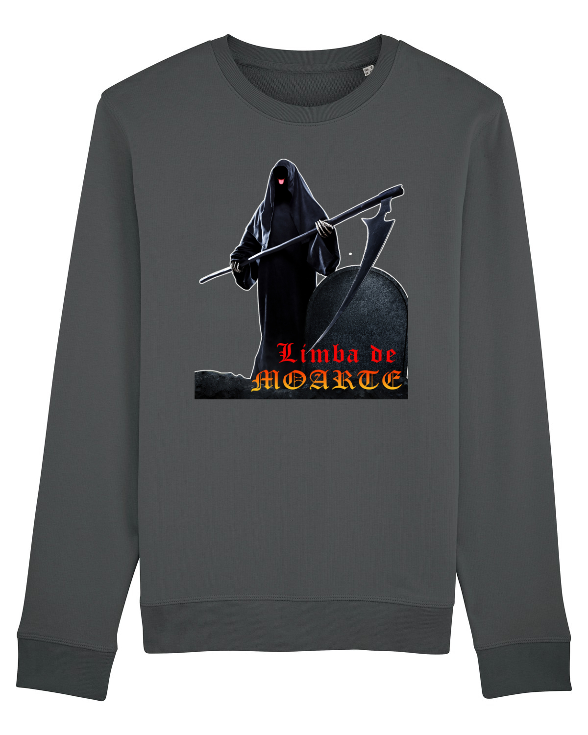 Bluză mânecă lungă Unisex Rise Anthracite