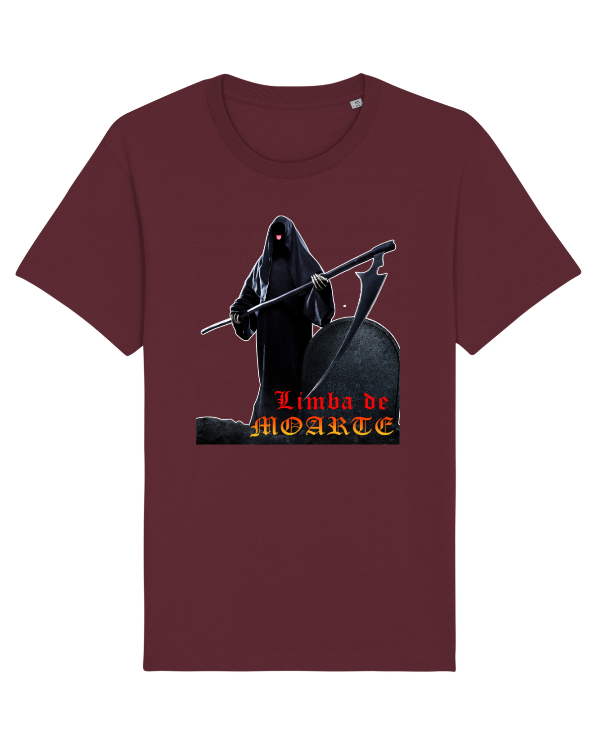 Tricou mânecă scurtă Unisex Rocker Burgundy