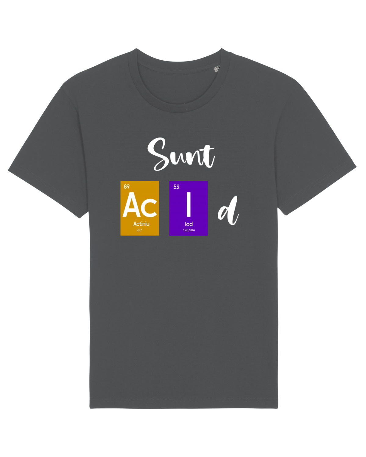 Tricou mânecă scurtă Unisex Rocker Anthracite
