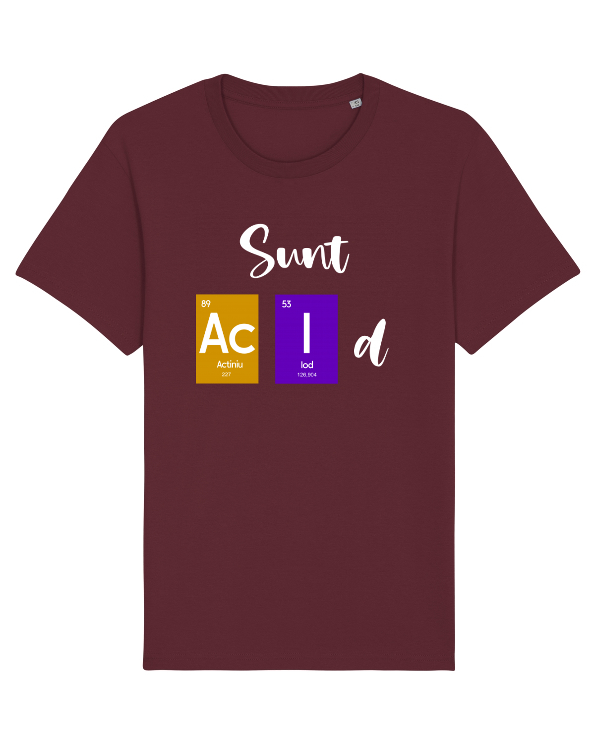 Tricou mânecă scurtă Unisex Rocker Burgundy