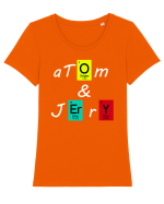aTom & Jerry Tricou mânecă scurtă guler larg fitted Damă Expresser
