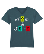 aTom & Jerry Tricou mânecă scurtă guler V Bărbat Presenter