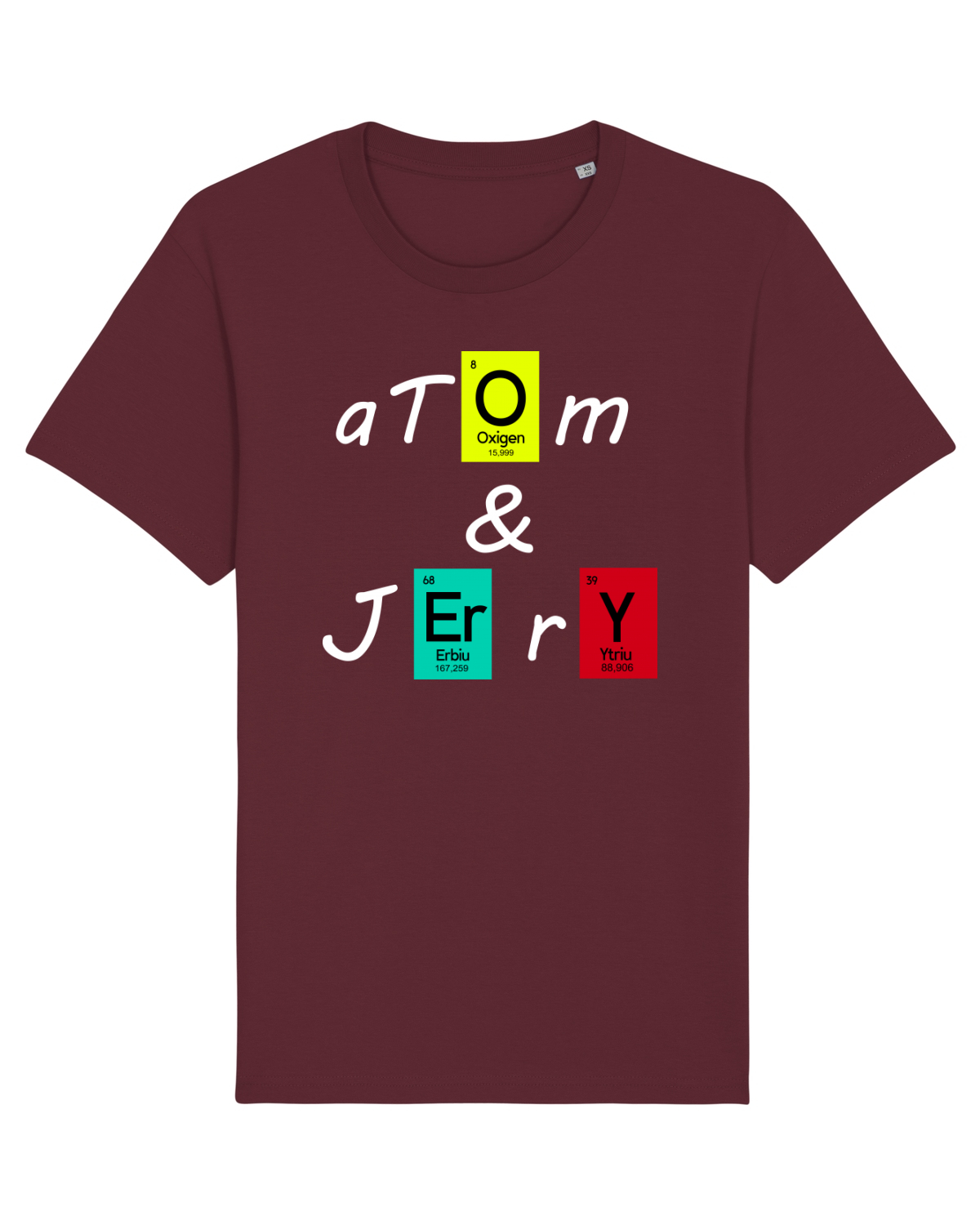 Tricou mânecă scurtă Unisex Rocker Burgundy
