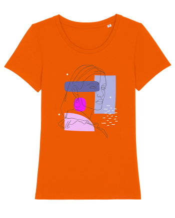 Very Peri portrait Bright Orange