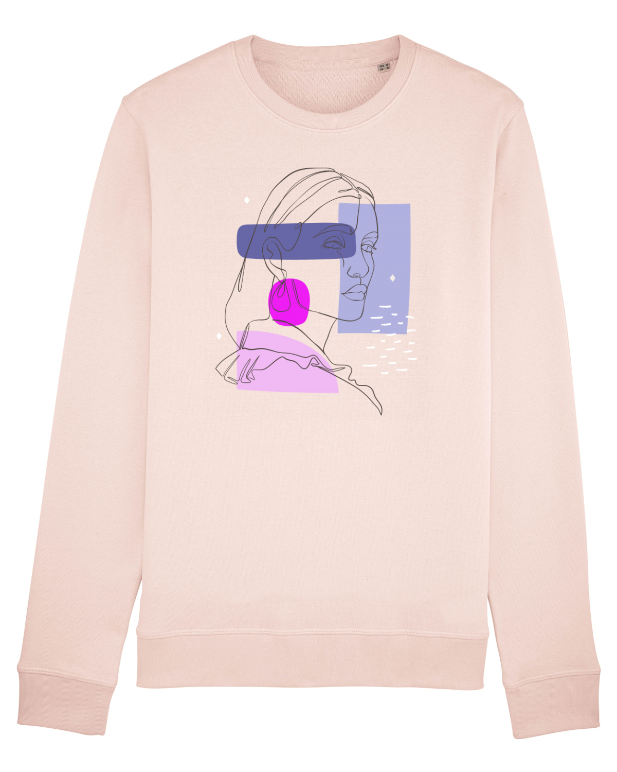 Bluză mânecă lungă Unisex Rise Candy Pink