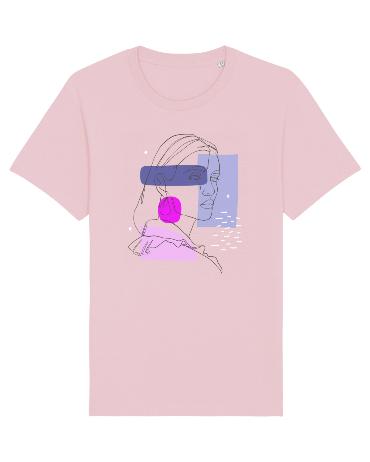 Tricou mânecă scurtă Unisex Rocker Cotton Pink