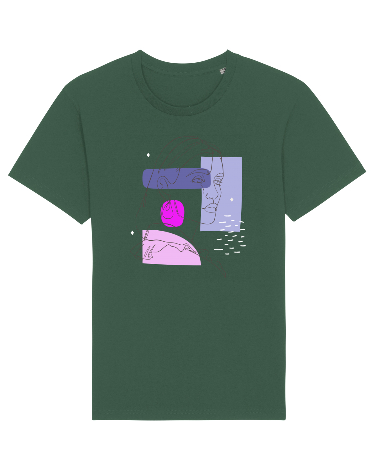 Tricou mânecă scurtă Unisex Rocker Bottle Green