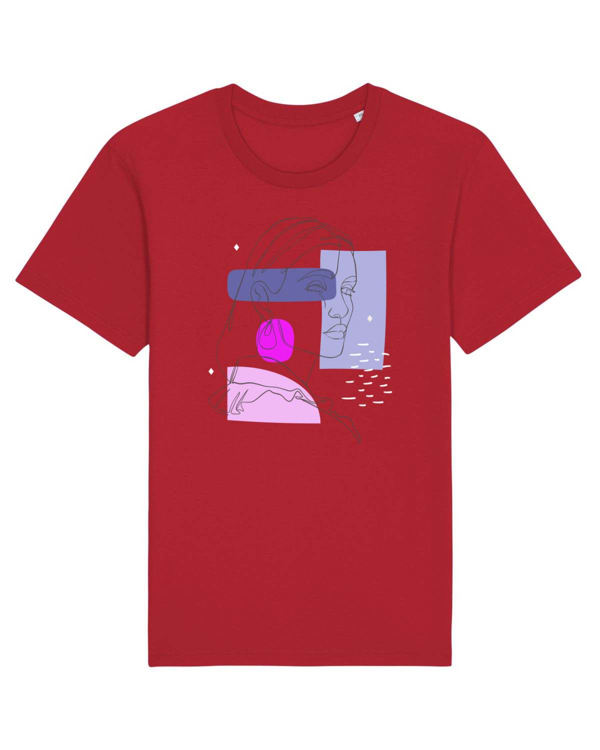Tricou mânecă scurtă Unisex Rocker Red