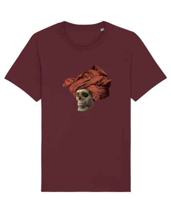 Craniu cu turban - skullturban Burgundy