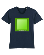 Spatiu verde Tricou mânecă scurtă guler V Bărbat Presenter
