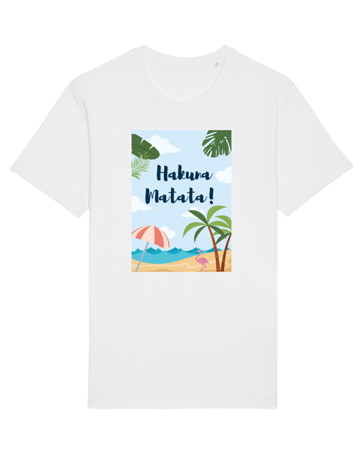 Tricou mânecă scurtă Unisex Rocker White