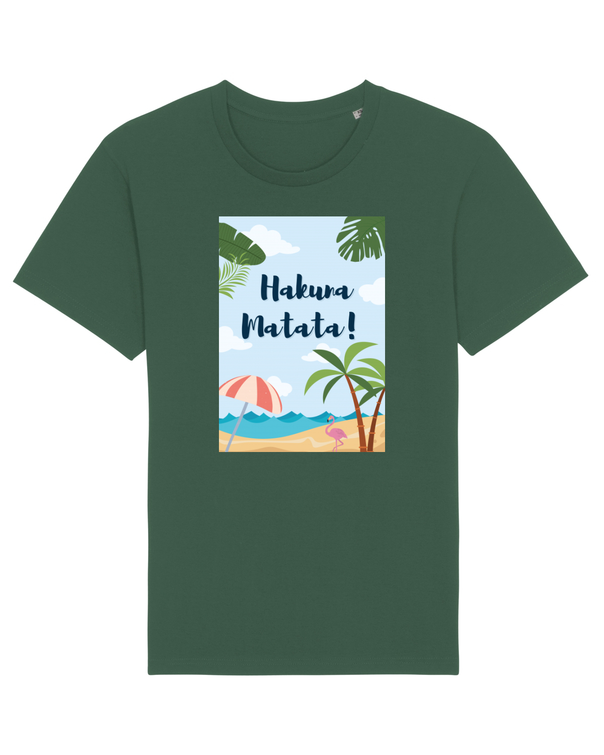 Tricou mânecă scurtă Unisex Rocker Bottle Green