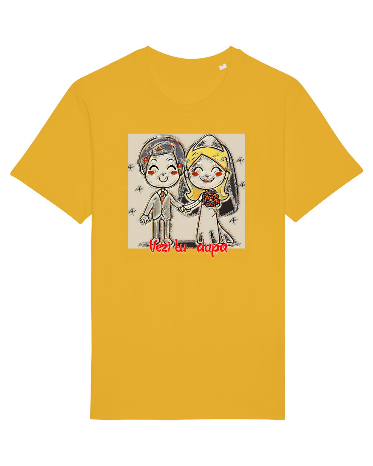 Tricou mânecă scurtă Unisex Rocker Spectra Yellow