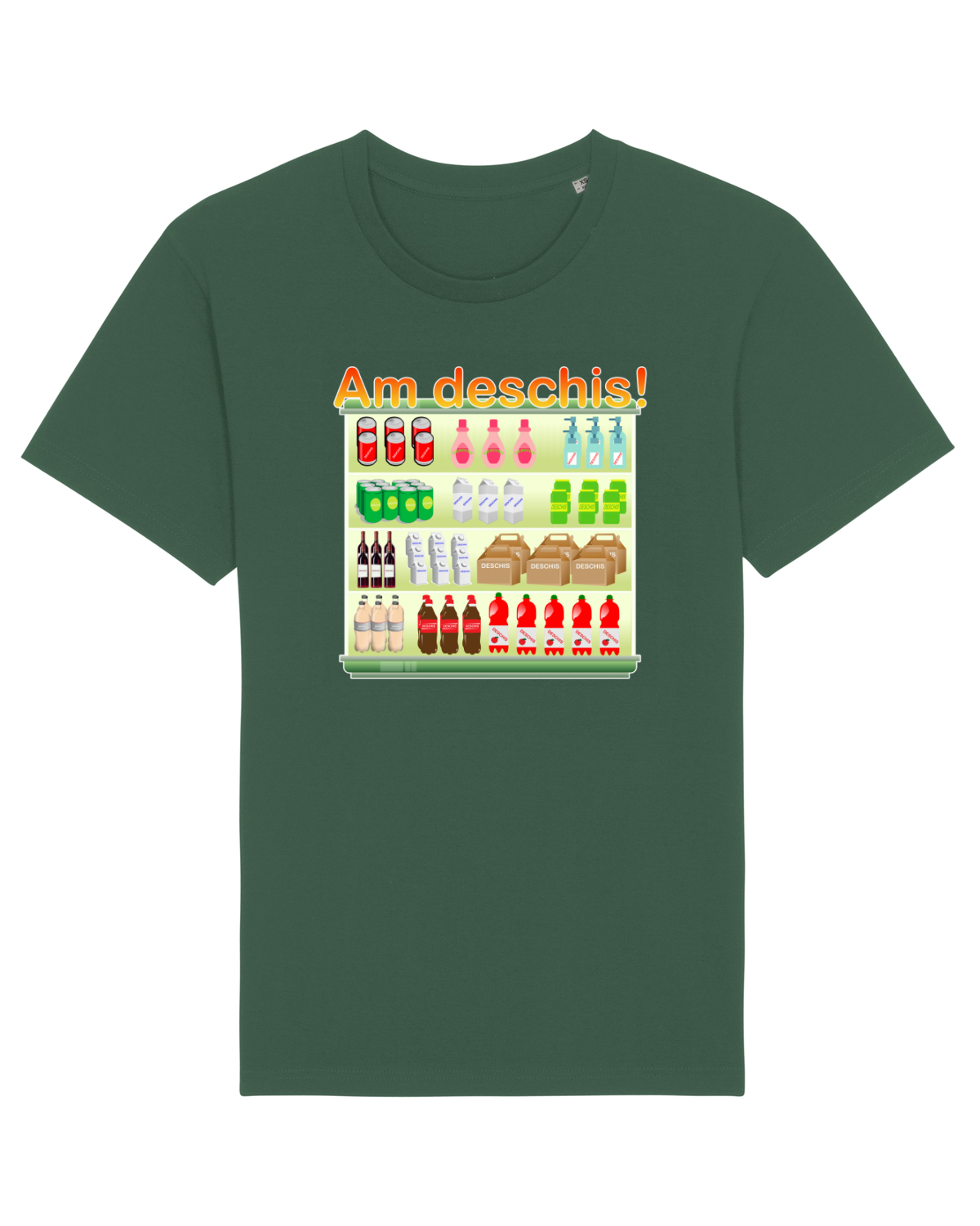 Tricou mânecă scurtă Unisex Rocker Bottle Green