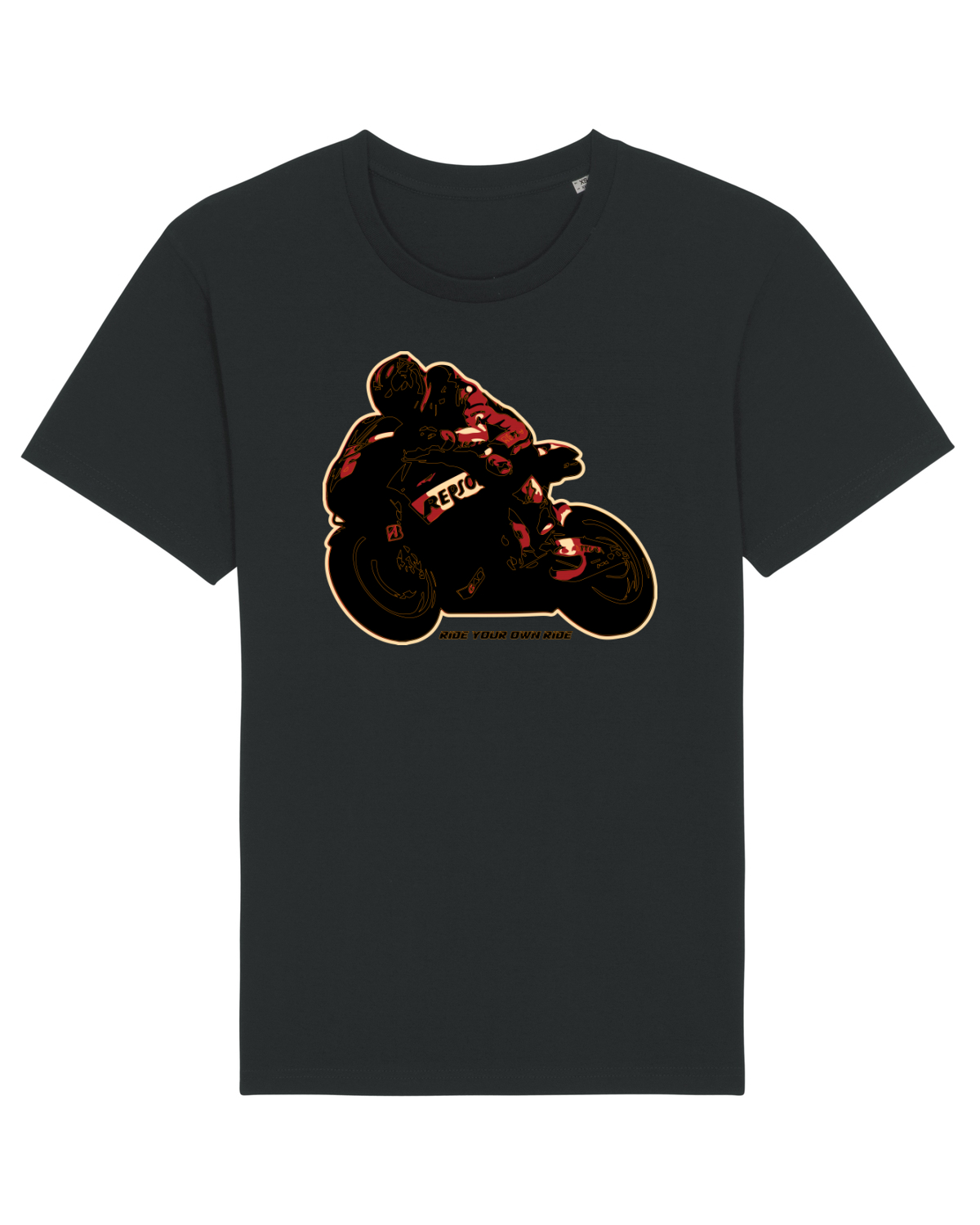 Tricou mânecă scurtă Unisex Rocker Black