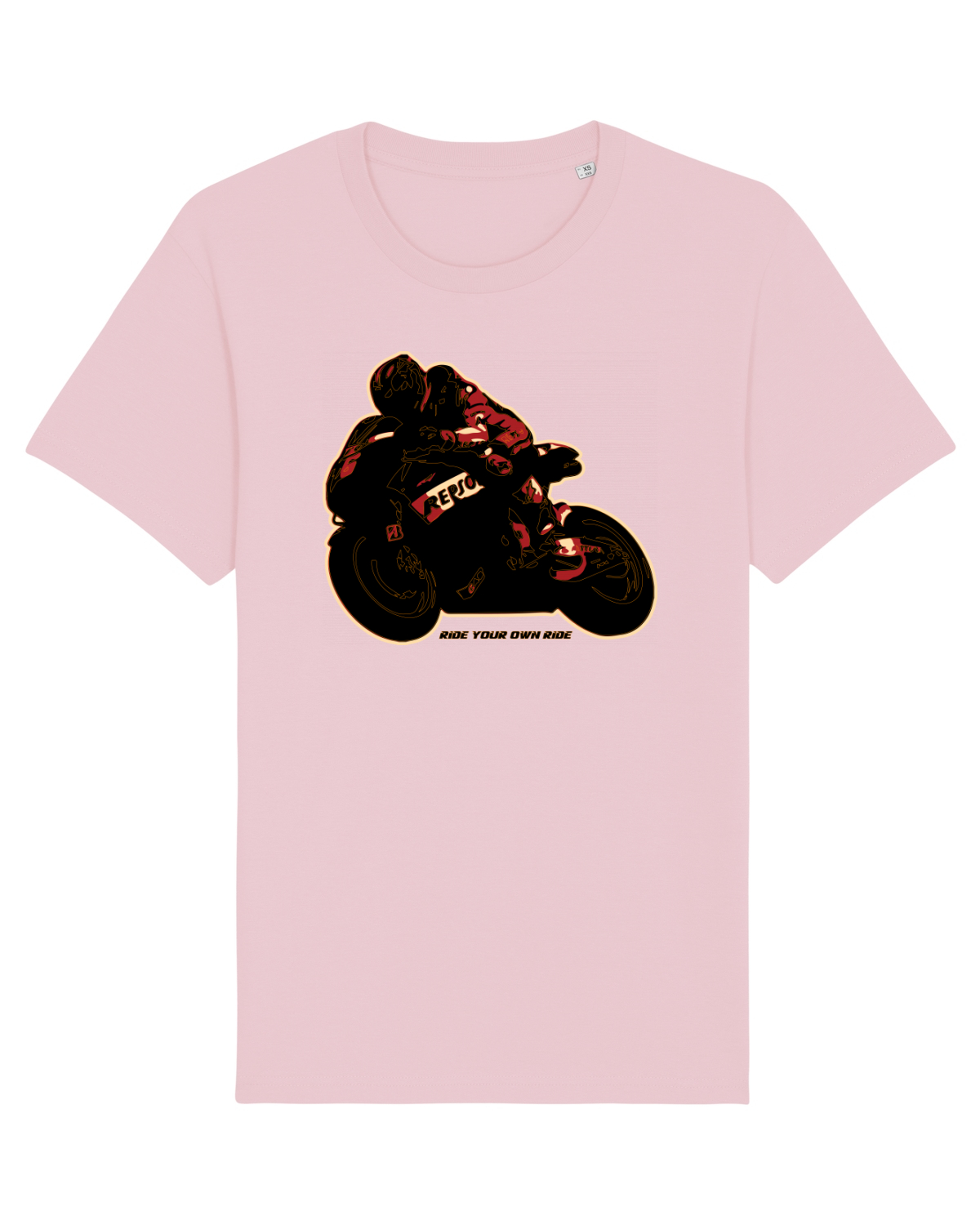 Tricou mânecă scurtă Unisex Rocker Cotton Pink