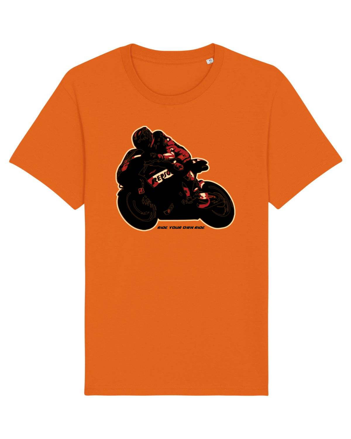 Tricou mânecă scurtă Unisex Rocker Bright Orange