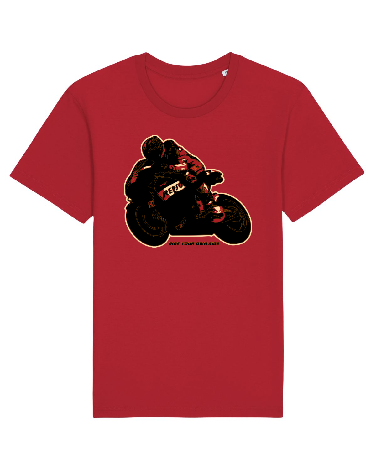 Tricou mânecă scurtă Unisex Rocker Red