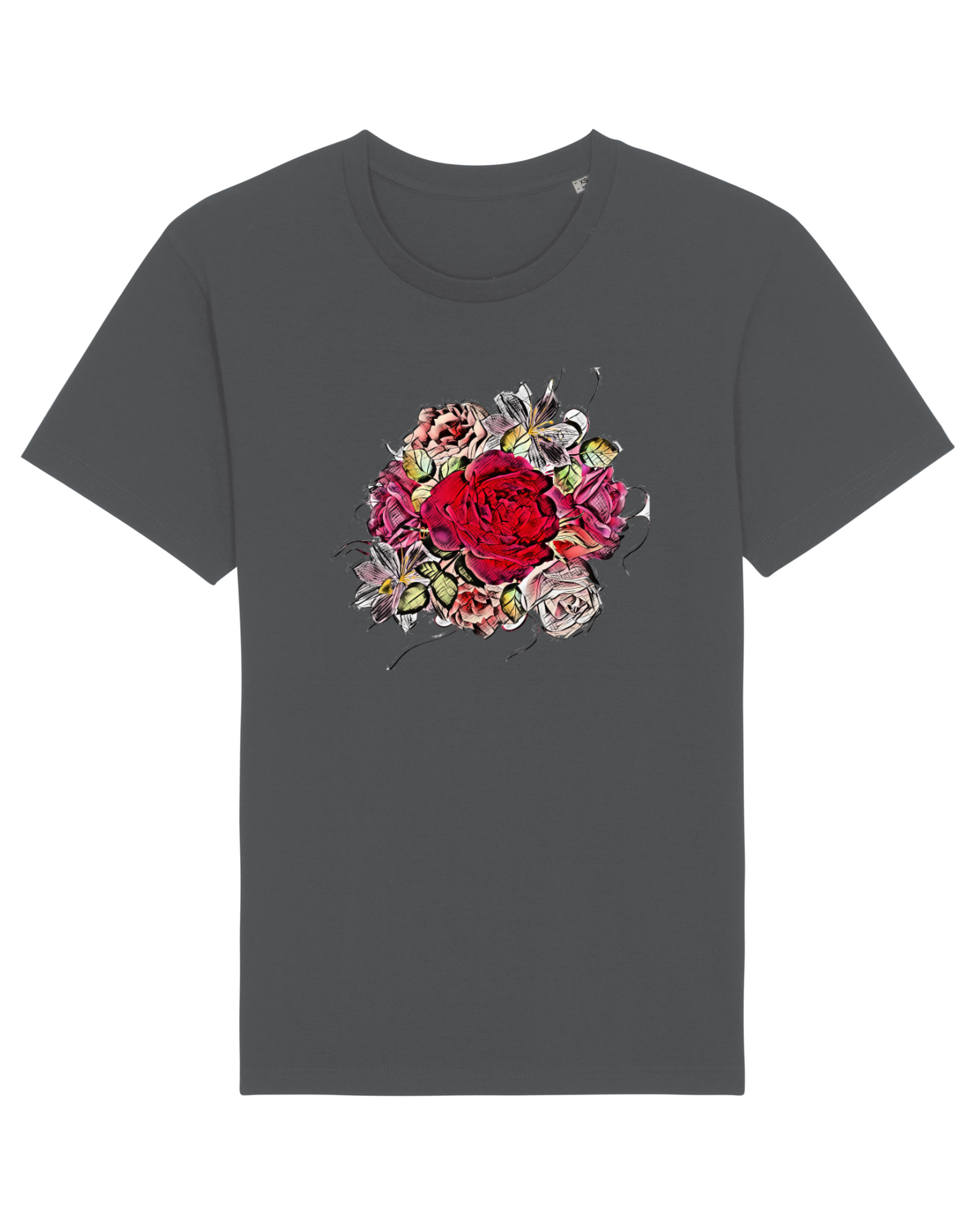 Tricou mânecă scurtă Unisex Rocker Anthracite
