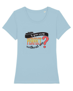 You and me Tricou mânecă scurtă guler larg fitted Damă Expresser