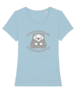 AUM MEOW Tricou mânecă scurtă guler larg fitted Damă Expresser