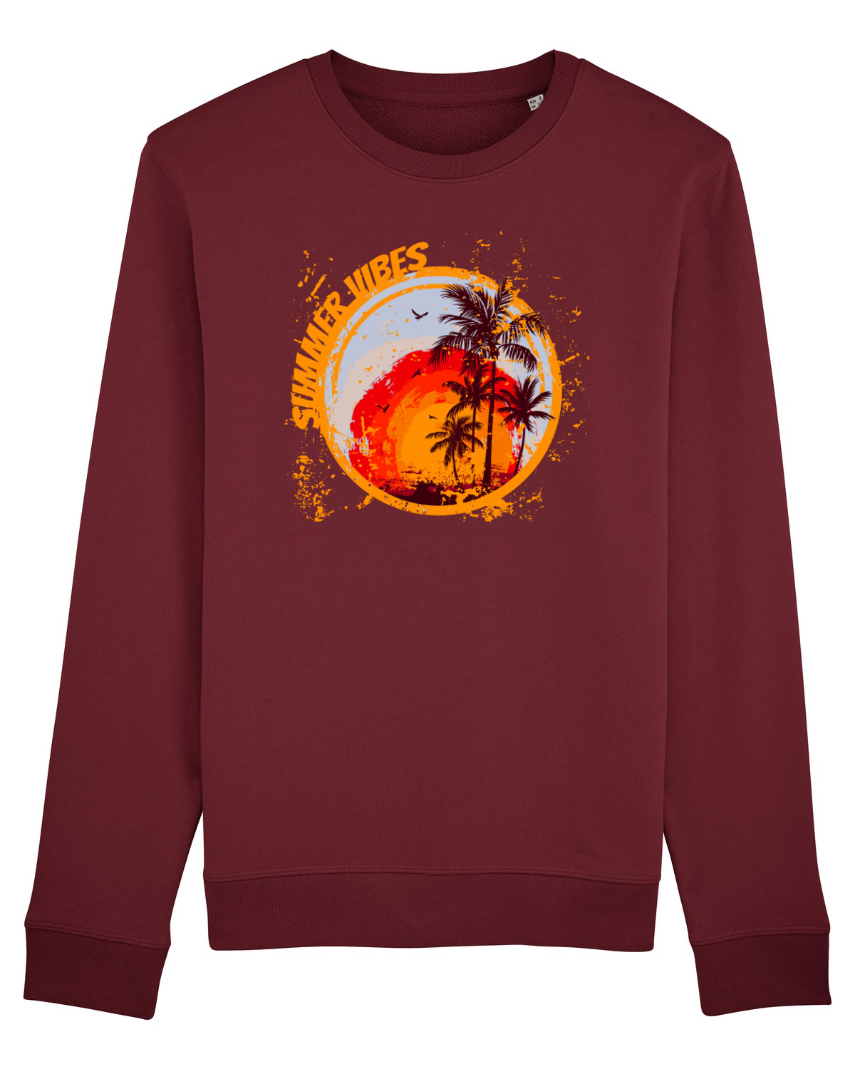 Bluză mânecă lungă Unisex Rise Burgundy