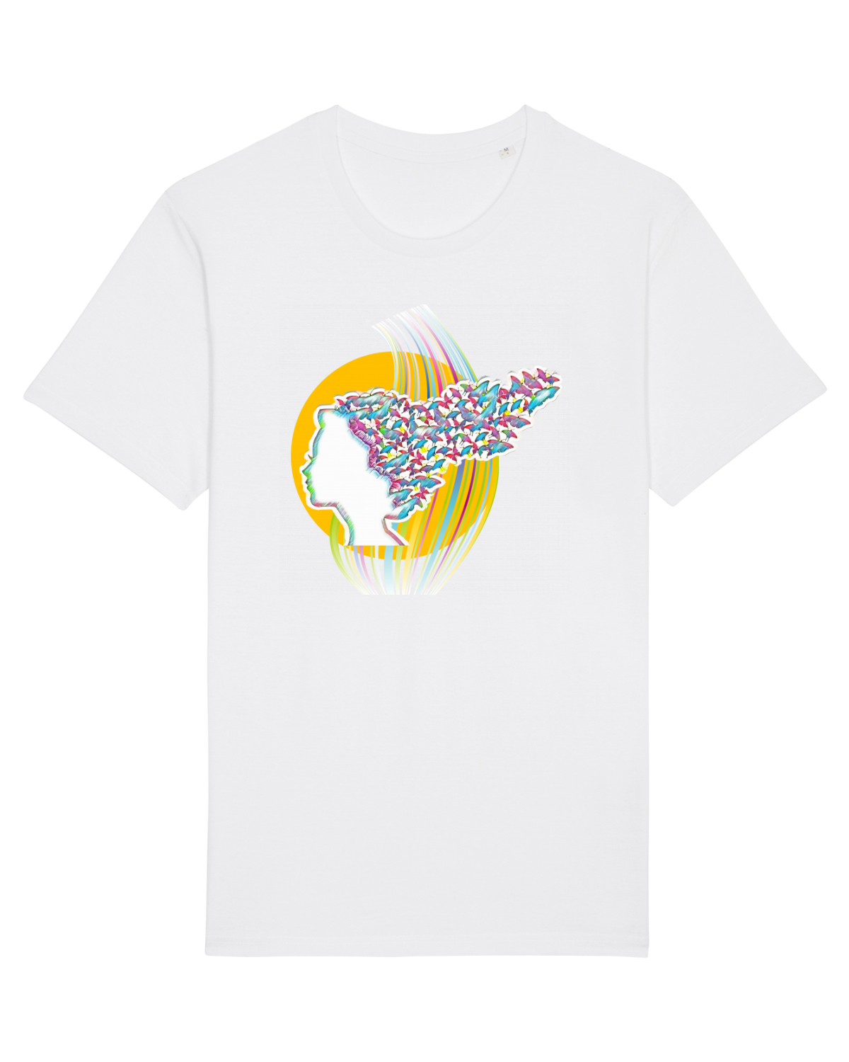 Tricou mânecă scurtă Unisex Rocker White
