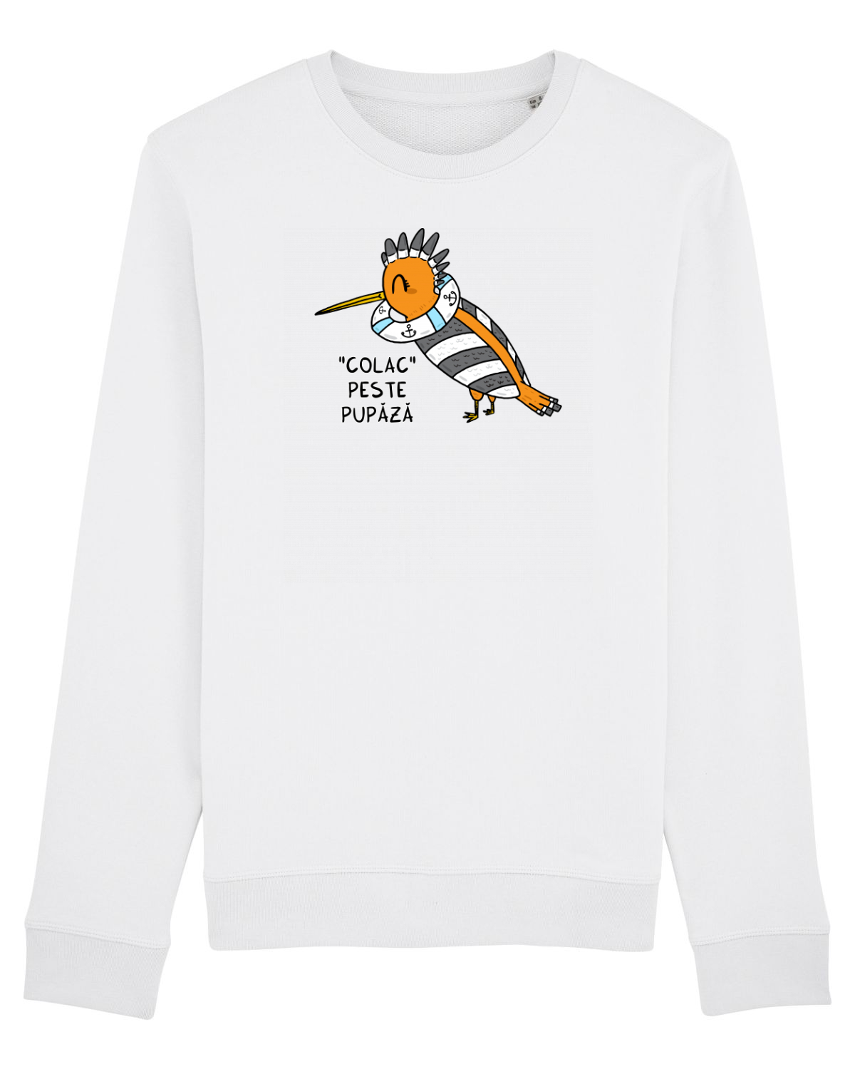 Bluză mânecă lungă Unisex Rise White