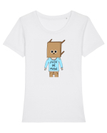Față de masă Tricou mânecă scurtă guler larg fitted Damă Expresser