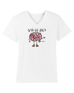 Știi ce zic? Tricou mânecă scurtă guler V Bărbat Presenter