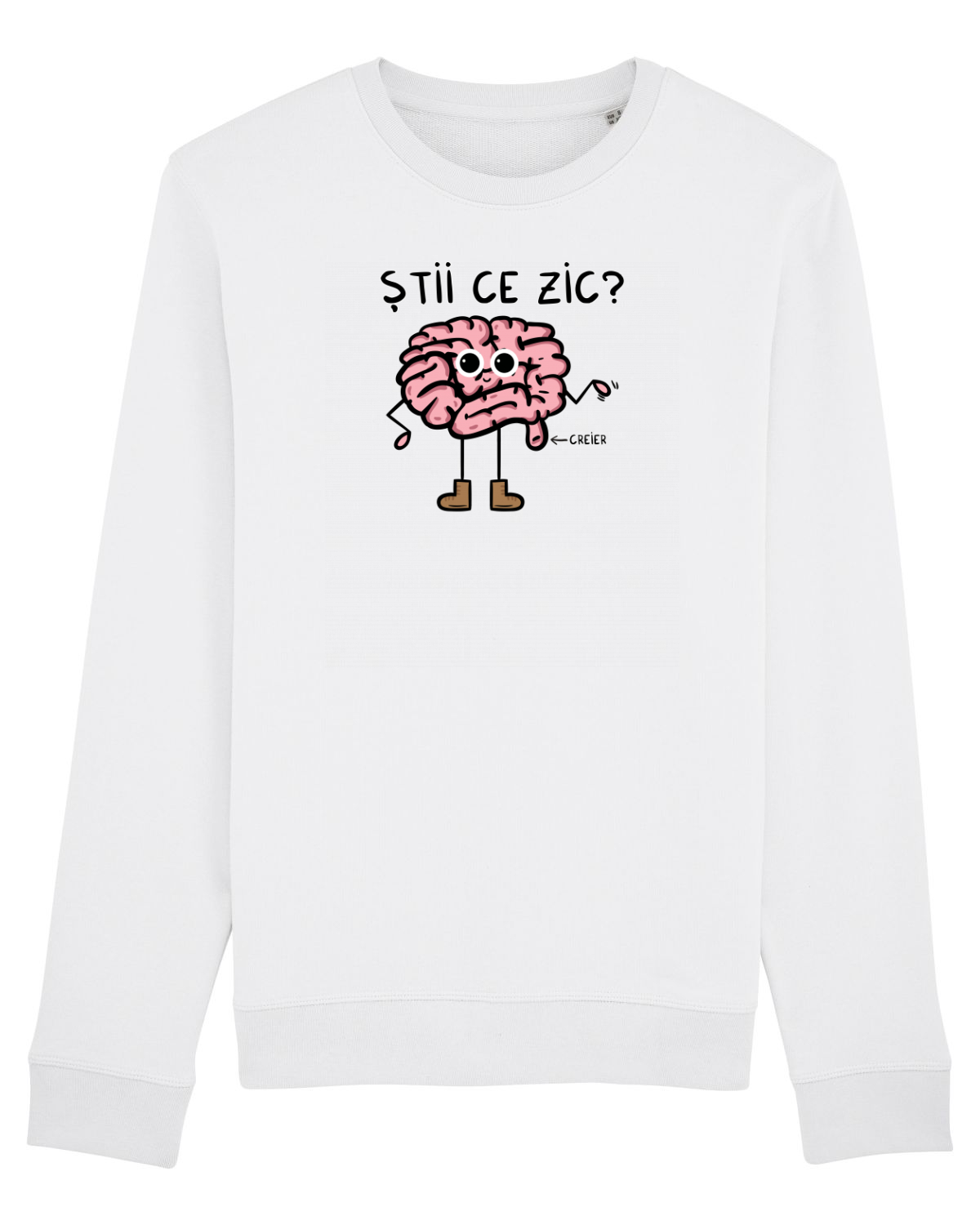 Bluză mânecă lungă Unisex Rise White