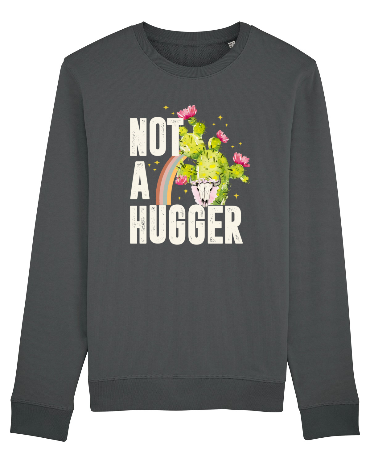 Bluză mânecă lungă Unisex Rise Anthracite