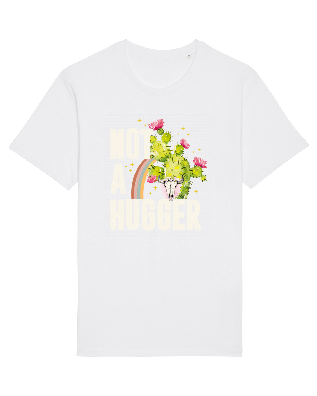 Tricou mânecă scurtă Unisex Rocker White
