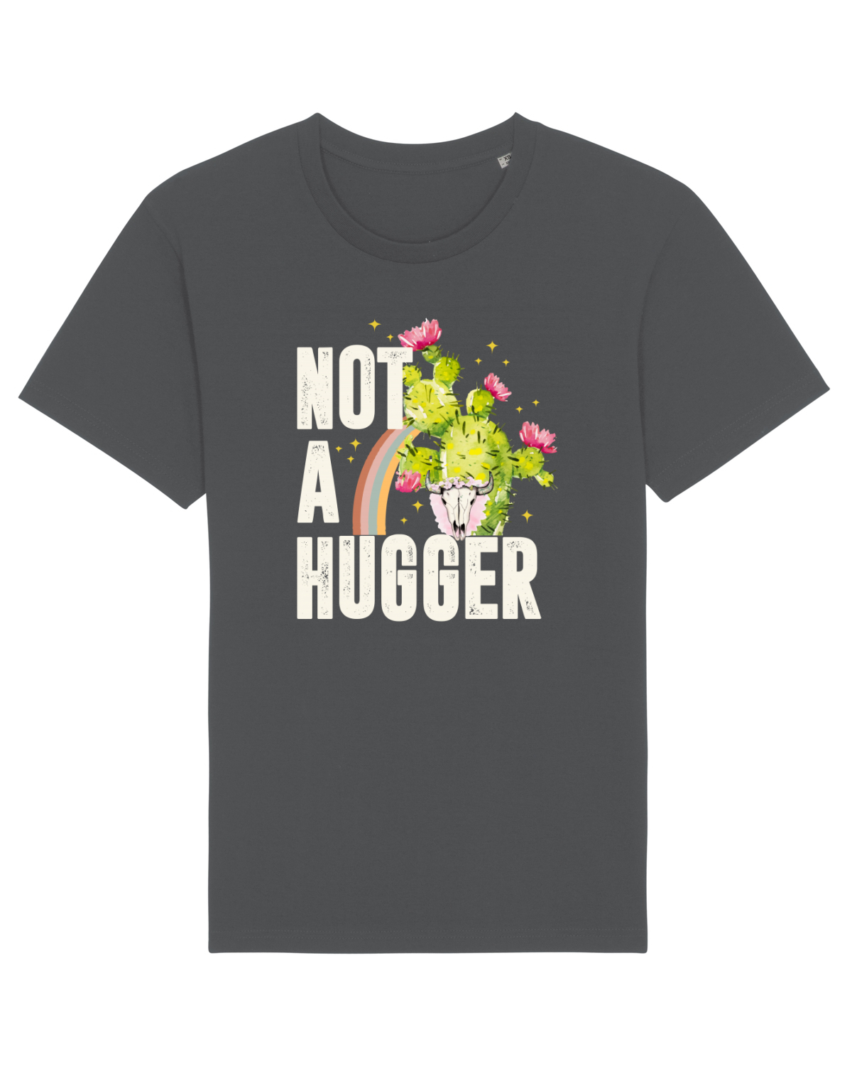 Tricou mânecă scurtă Unisex Rocker Anthracite