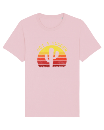Funny - Not a hugger Cotton Pink