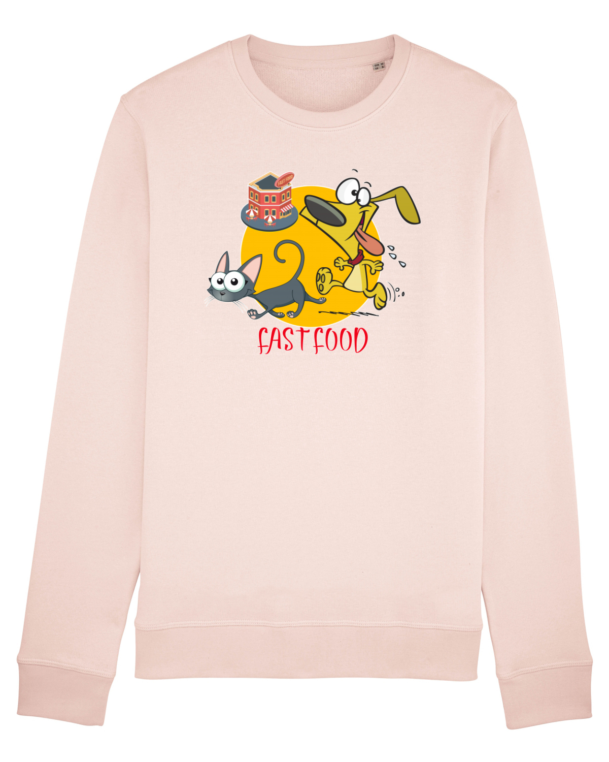Bluză mânecă lungă Unisex Rise Candy Pink
