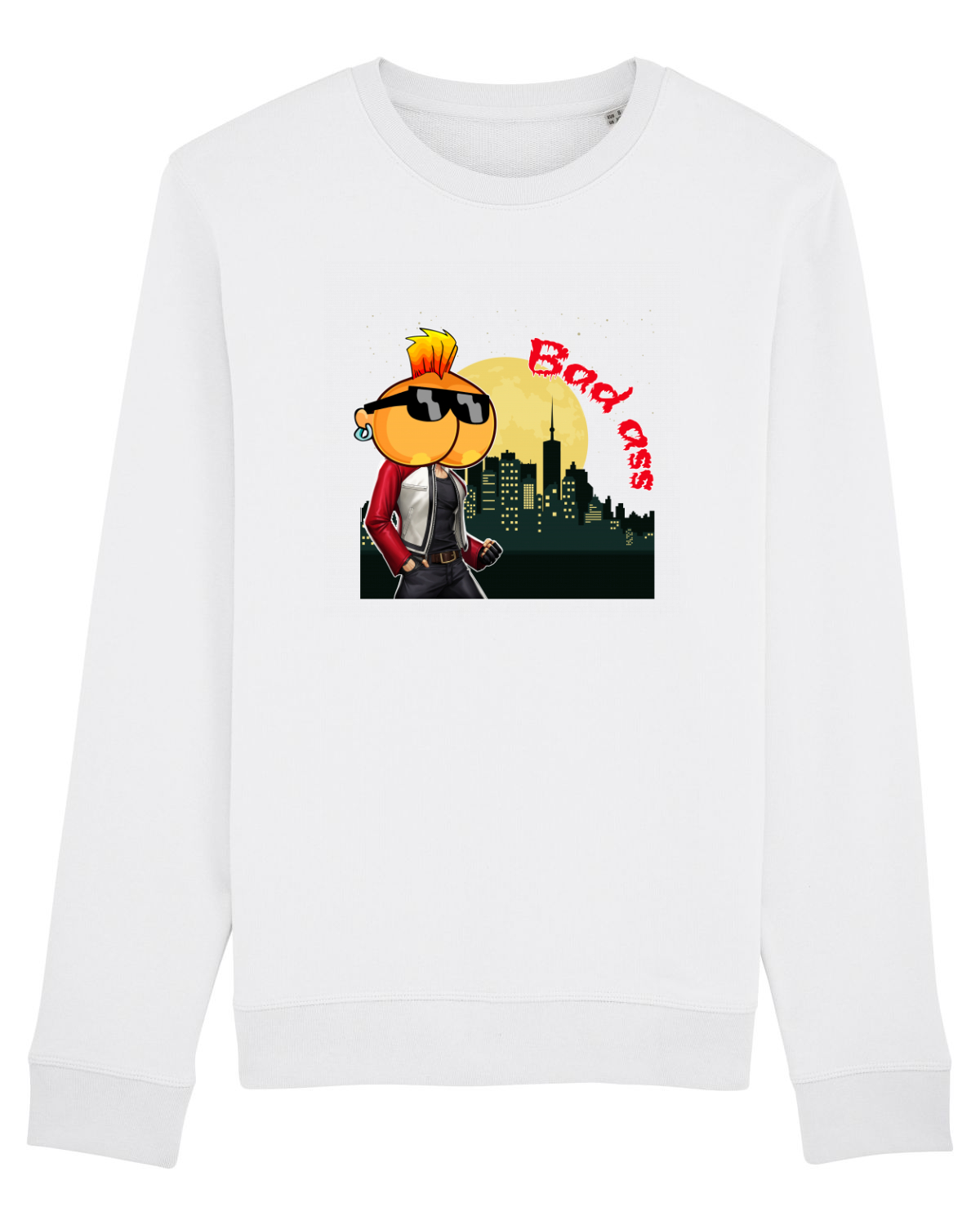 Bluză mânecă lungă Unisex Rise White