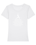 YOGA Tricou mânecă scurtă guler larg fitted Damă Expresser