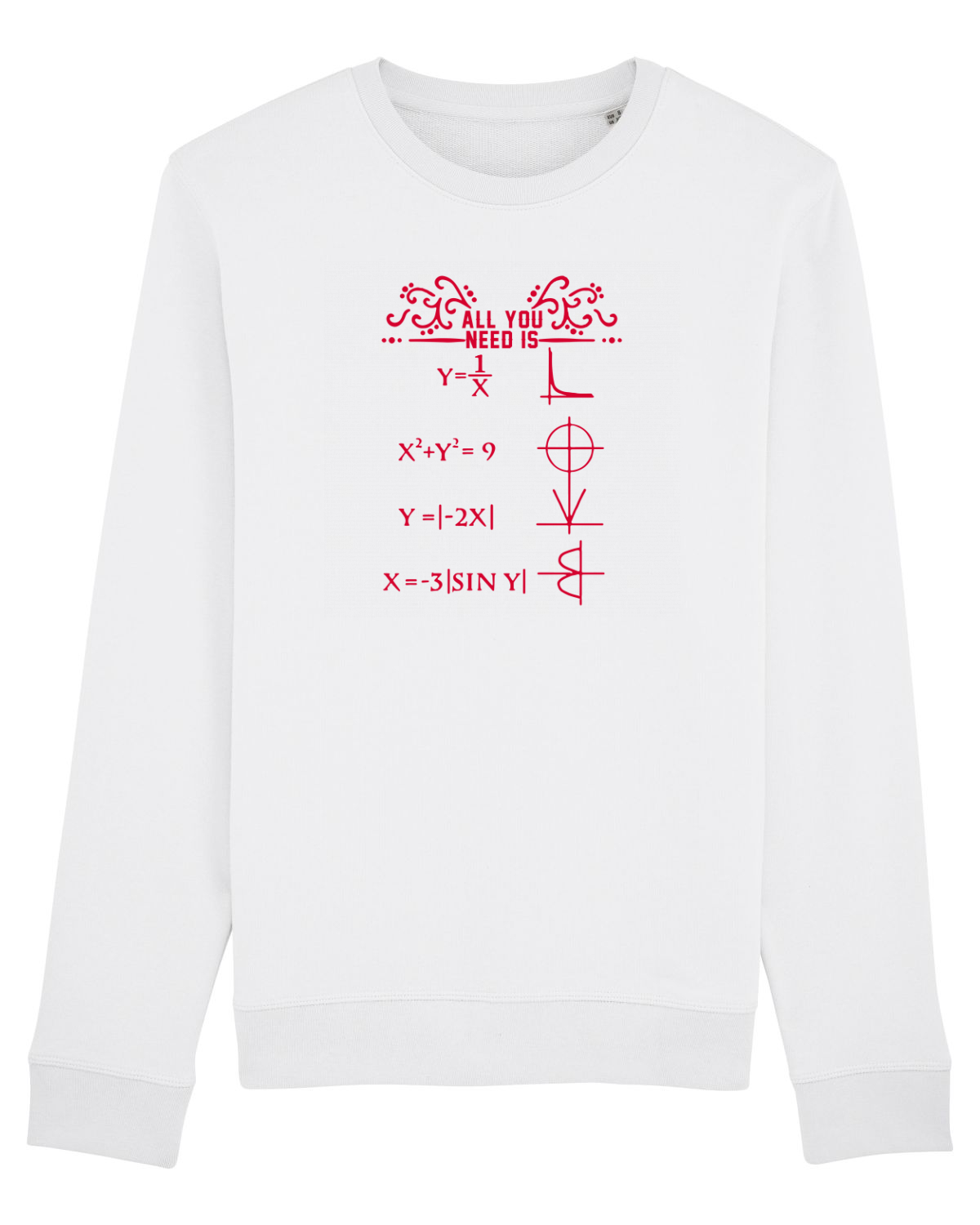 Bluză mânecă lungă Unisex Rise White
