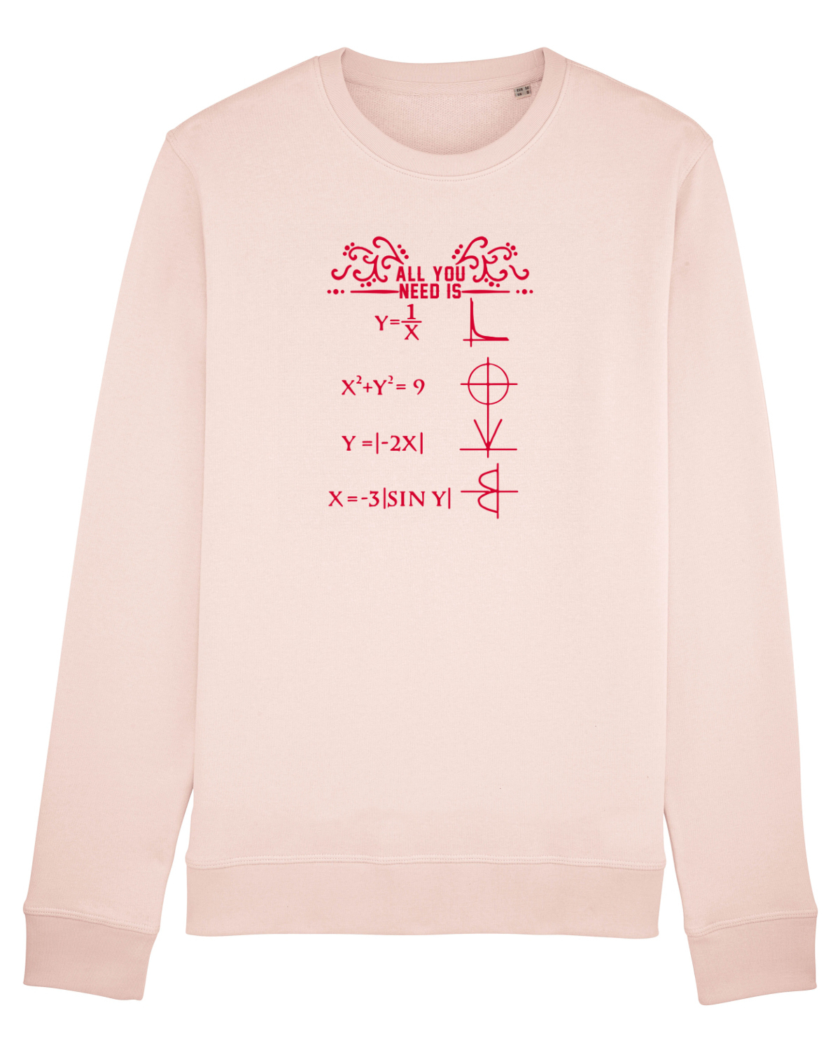Bluză mânecă lungă Unisex Rise Candy Pink