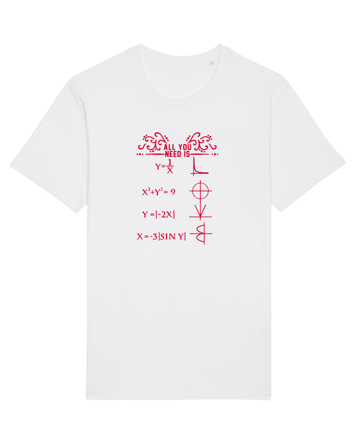Tricou mânecă scurtă Unisex Rocker White