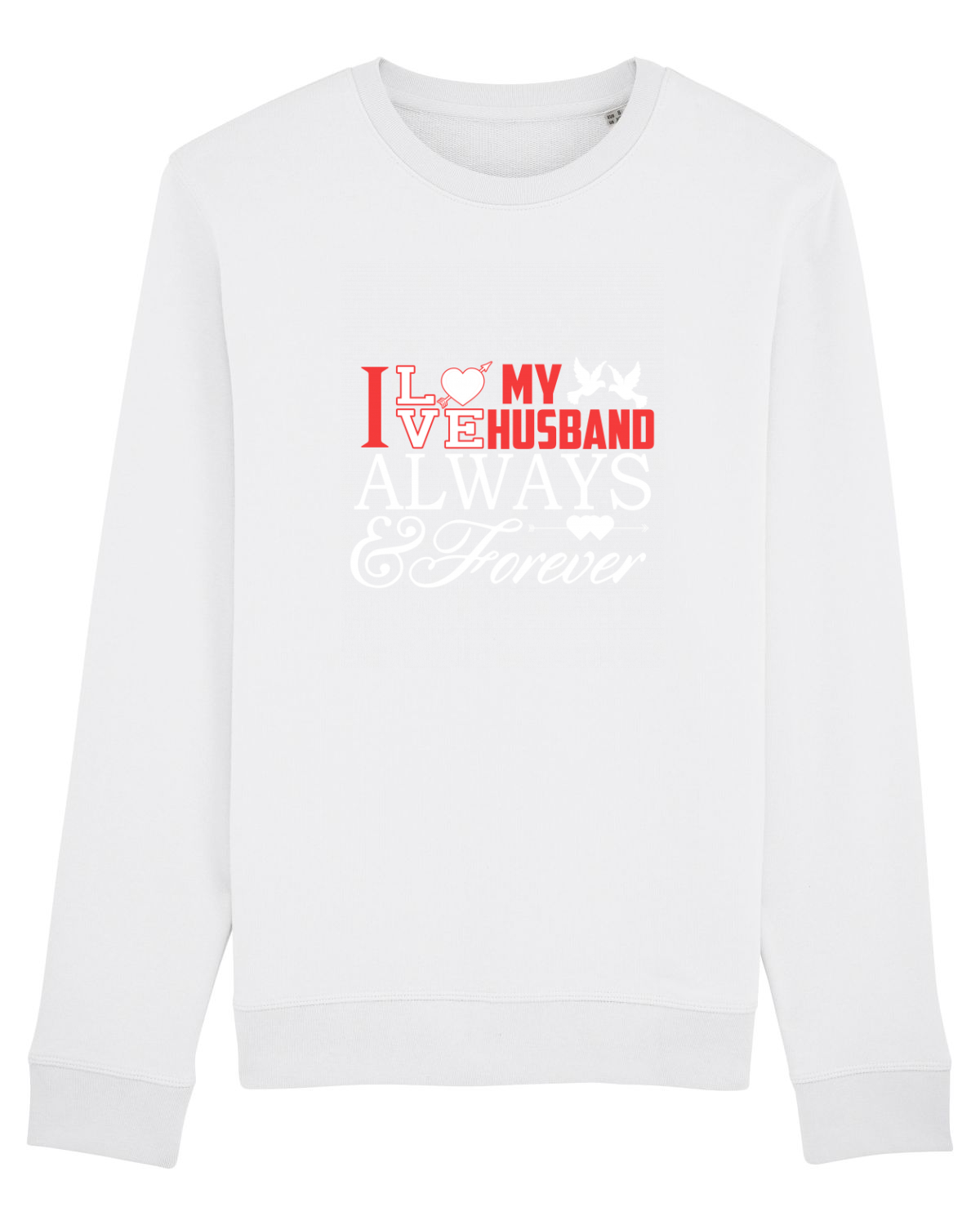 Bluză mânecă lungă Unisex Rise White